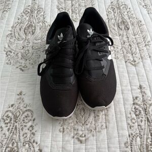 Adidas Black Sneakers- 5Y